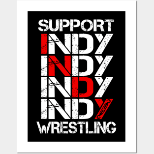 support indy wrestling Posters and Art